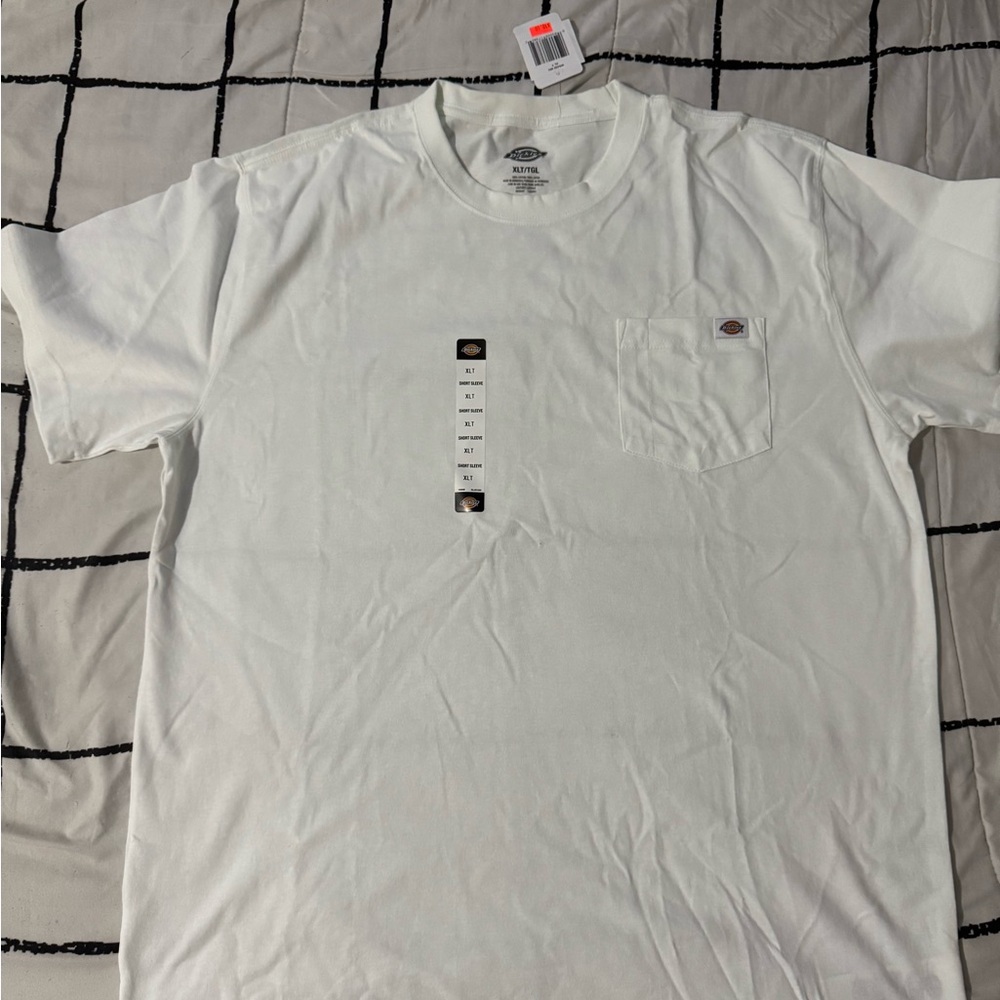 Dickies White Short Sleeve Tee Minimalist Design